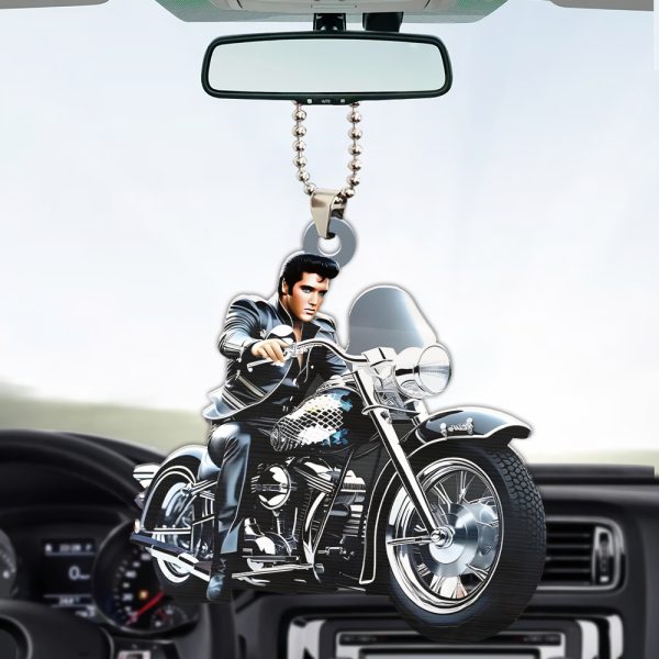 Elvis Presley Custom Shape 2-sided Acrylic Car Ornament - HOATT 7005