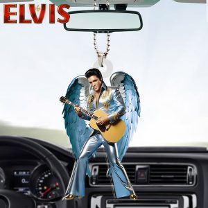 Elvis Presley Custom Shape 2-sided Acrylic Car Ornament - HOATT 7076
