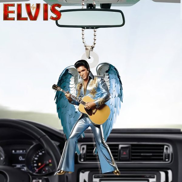 Elvis Presley Custom Shape 2-sided Acrylic Car Ornament - HOATT 7076