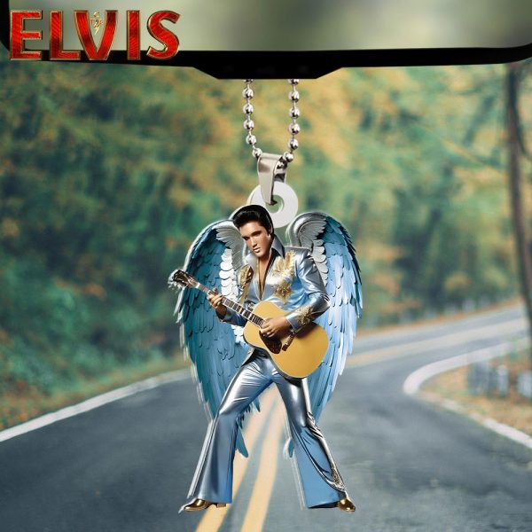 Elvis Presley Custom Shape 2-sided Acrylic Car Ornament - HOATT 7076