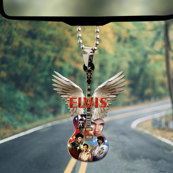 Elvis Presley Custom Shape 2-sided Acrylic Car Ornament - TANTN 9284