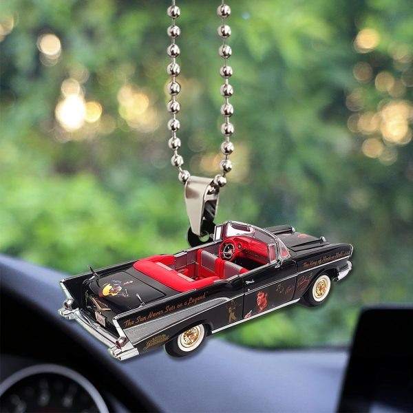 Elvis Presley Custom Shape 2-sided Acrylic Car Ornament - TANTN 9285