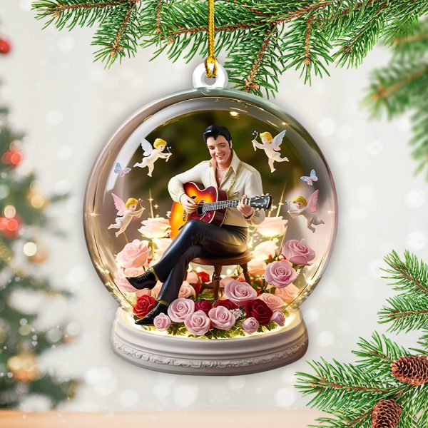 Elvis Presley Custom Shape 2-sided Acrylic Ornament - TANTN 9281.4