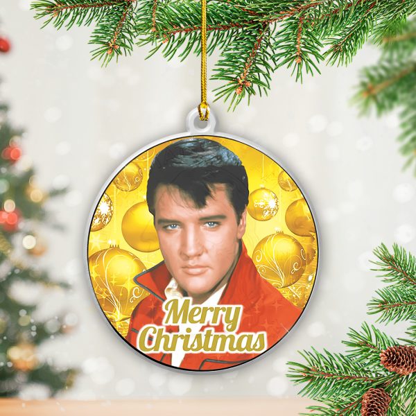 Elvis Presley Custom Shape 2-sided Acrylic Ornament - TANTN 9412