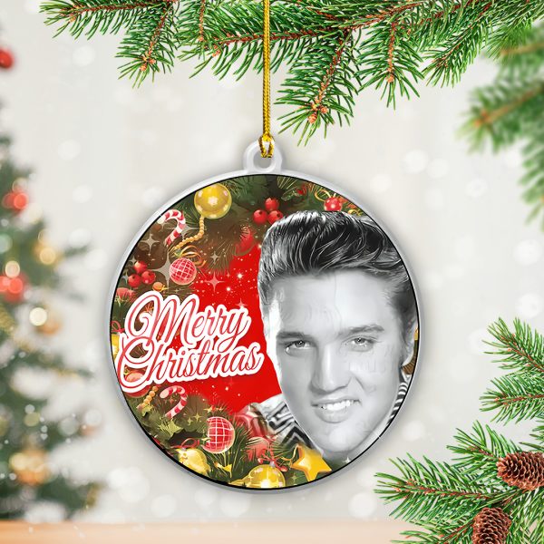 Elvis Presley Custom Shape 2-sided Acrylic Ornament - TANTN 9413