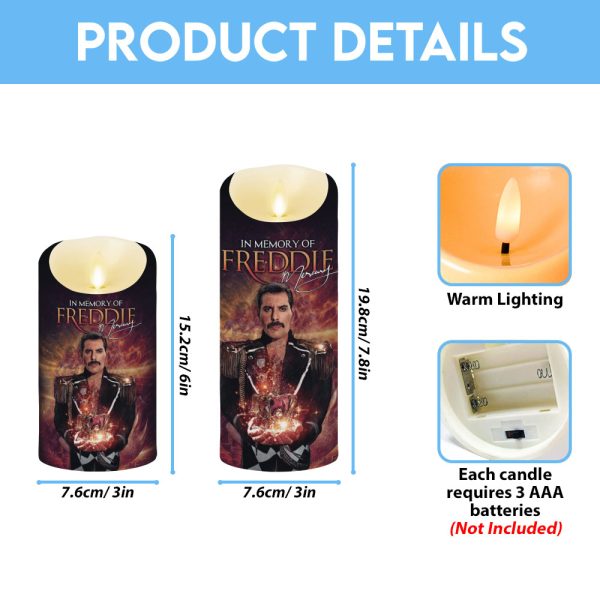 Freddie Mercury Led Candle - MAITM 8755