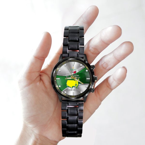 Personalized Golf Masters Tournament x Rolex Black Stainless Steel Watch - MAITM 8971