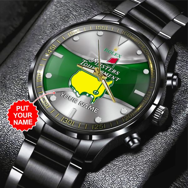 Personalized Golf Masters Tournament x Rolex Black Stainless Steel Watch - MAITM 8971