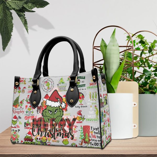 The Grinch Leather HandBag - VANDH 3875