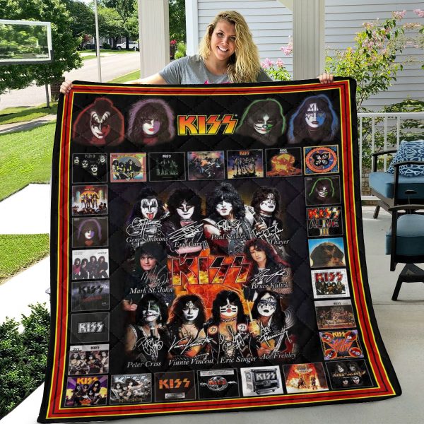 Kiss Band Quilt Blanket - GNE 2039