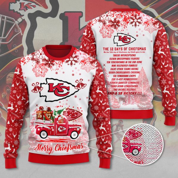 Kansas City Chiefs 3D Ugly Sweater - MAITM 8696