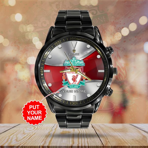 Personalized Liverpool FC x Rolex Black Stainless Steel Watch - MAITM 8845