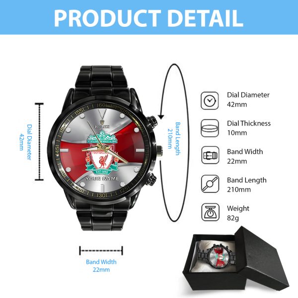 Personalized Liverpool FC x Rolex Black Stainless Steel Watch - MAITM 8845