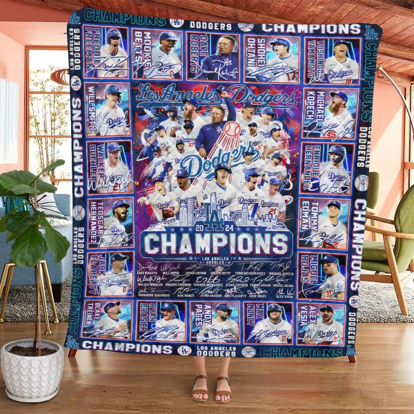 Los Angeles Dodgers Quilt Blanket - TANTN 9247
