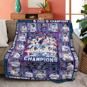 Los Angeles Dodgers Quilt Blanket - TANTN 9247