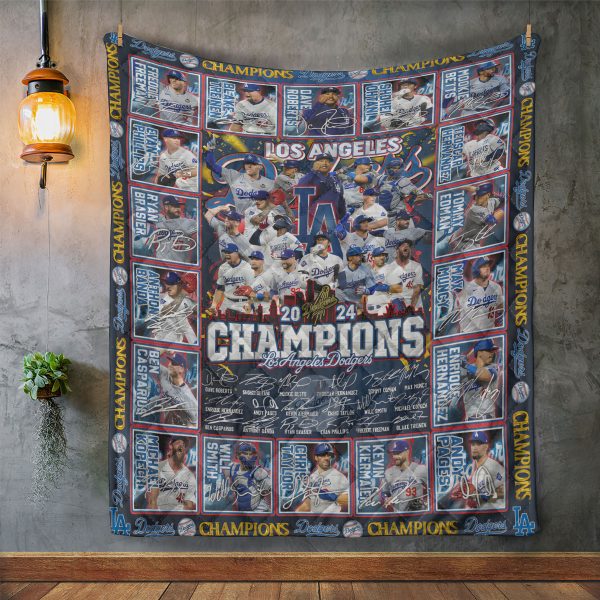 Los Angeles Dodgers Quilt Blanket - TANTN 9249