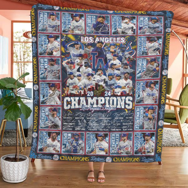 Los Angeles Dodgers Quilt Blanket - TANTN 9249