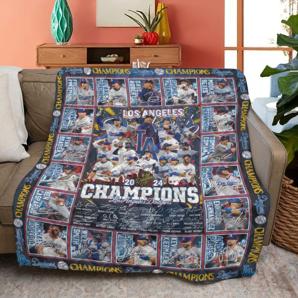 Los Angeles Dodgers Quilt Blanket - TANTN 9249