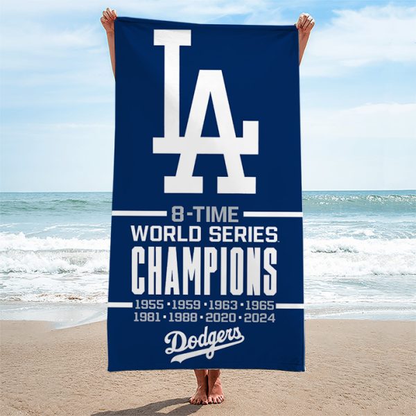 Los Angeles Dodgers Rectangle Beach Towel - TANTN 9087