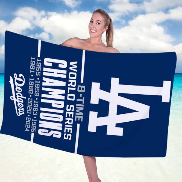 Los Angeles Dodgers Rectangle Beach Towel - TANTN 9087