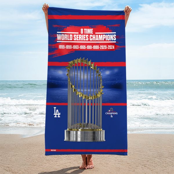 Los Angeles Dodgers Rectangle Beach Towel - TANTN 9268
