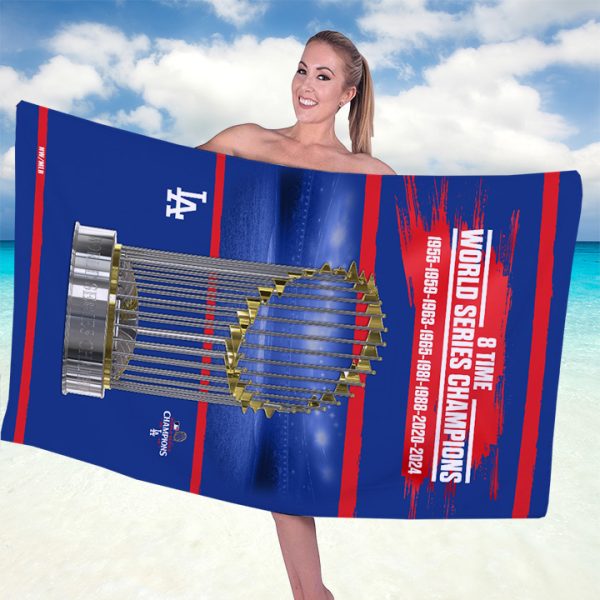 Los Angeles Dodgers Rectangle Beach Towel - TANTN 9268