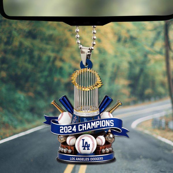 Los Angeles Dodgers Custom Shape 2-sided Acrylic Car Ornament - TANTN 9080