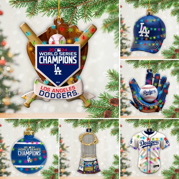 6PCS Los Angeles Dodgers Custom Shape 2-sided Acrylic Ornament – TANTN 9056