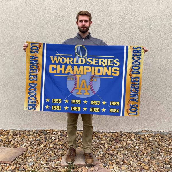 Los Angeles Dodgers 3D House Flag - TANTN 9242