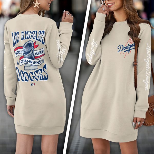 Los Angeles Dodgers 3D Sweatshirt Dress - TANTN 9260