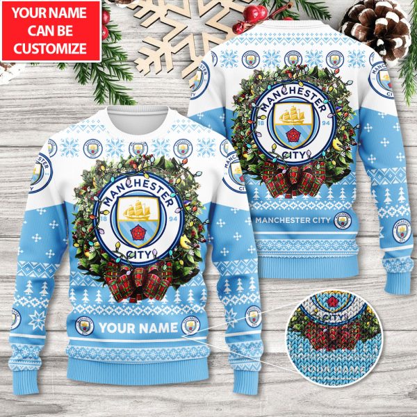 Personalized Manchester City 3D Ugly Sweater - TANTN 9380
