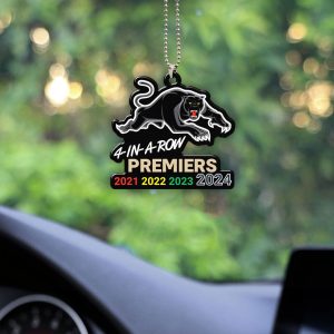 Penrith Panthers Custom Shape 1-sided Acrylic Car Ornament - VANDH 3892