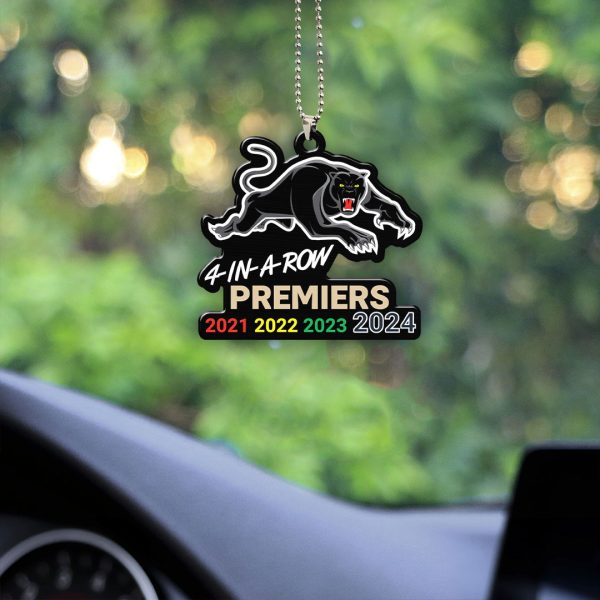Penrith Panthers Custom Shape 1-sided Acrylic Car Ornament - VANDH 3892