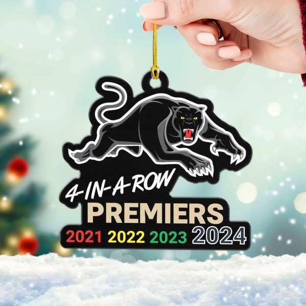 Penrith Panthers Custom Shape 1-sided Acrylic Ornament - VANDH 3890