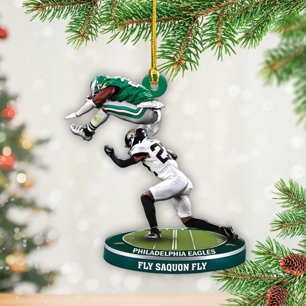 Philadelphia Eagles Custom Shape 2-sided Acrylic Ornament – TANTN 9664