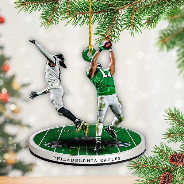 Philadelphia Eagles Custom Shape 2-sided Acrylic Ornament - TANTN 9562.1