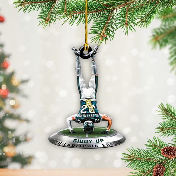 Philadelphia Eagles Custom Shape 2-sided Acrylic Ornament - TANTN 9562.4
