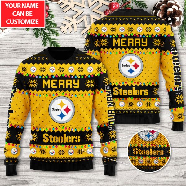 Personalized Pittsburgh Steelers 3D Ugly Sweater - TANTN 9050