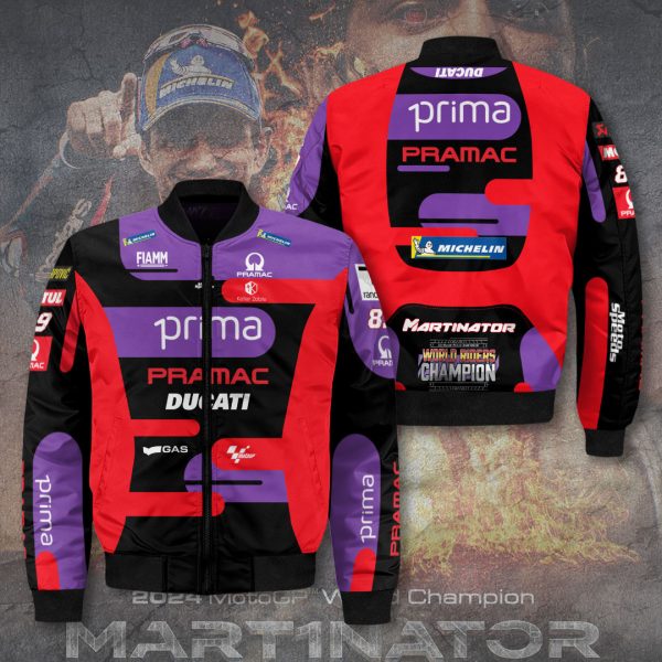 Prima Pramac Racing x Jorge Martín 3D Bomber Jacket - TANTN 9431