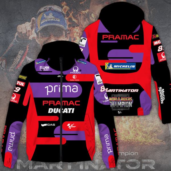 Prima Pramac Racing x Jorge Martín 3D Windbreaker Jacket - TANTN 9430