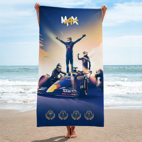 Red Bull Racing F1 x MV1 Rectangle Beach Towel - TANTN 9605
