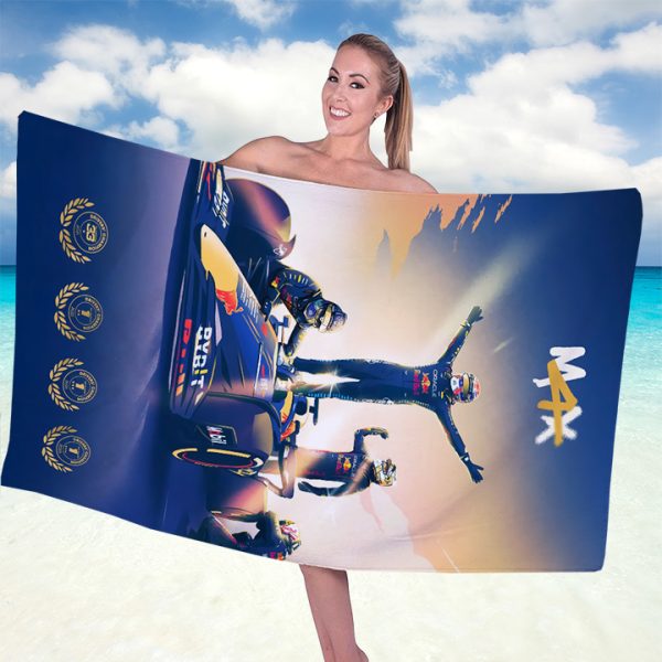 Red Bull Racing F1 x MV1 Rectangle Beach Towel - TANTN 9605