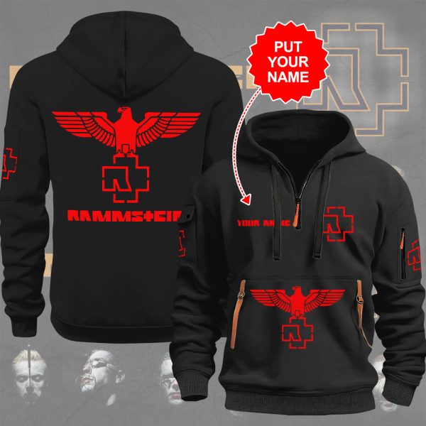 Personalized Rammstein 2D Quarter Zip Hoodie - MAITM 8822