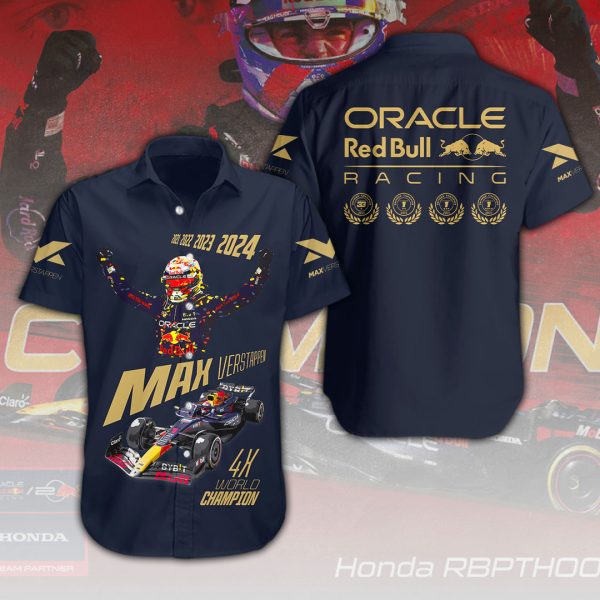 Red Bull Racing F1 x MV1 Short Sleeve Dress Shirt - HOATT 7228.1