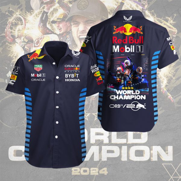 Red Bull Racing F1 x MV1 Short Sleeve Dress Shirt - MAITM 8956