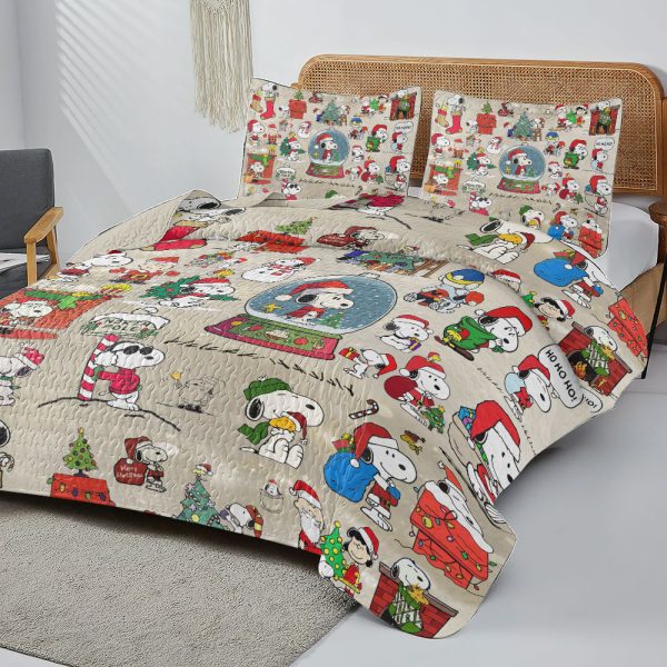Snoopy Quilt Bedding Set - HOATT 7209