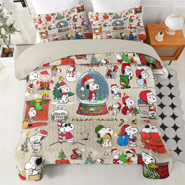 Snoopy Quilt Bedding Set - HOATT 7209