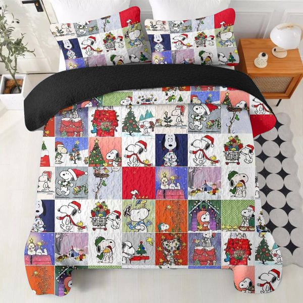 Snoopy Quilt Bedding Set - VANDH 3916