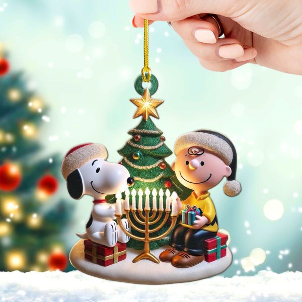 Snoopy x Hannukah Custom Shape 2-sided Acrylic Ornament - VANDH 3975