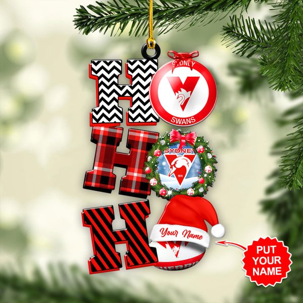 Personalized Sydney Swans Custom Shape 1-sided Acrylic Ornament - HOATT 6982